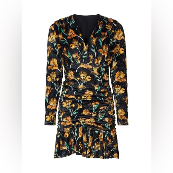DELFI COLLECTIVE Velvet Floral Mini Dress - Picture 5 of 9